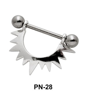 Sunrays Shaped Nipple Piercing PN-28