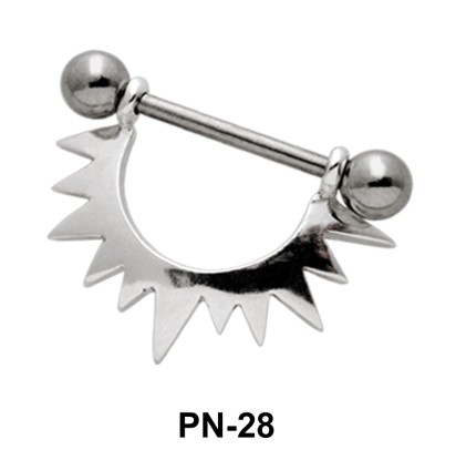 Sunrays Shaped Nipple Piercing PN-28