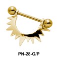 Sunrays Shaped Nipple Piercing PN-28