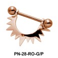 Sunrays Shaped Nipple Piercing PN-28