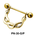 Coiled Snake Nipple Piercing PN-30
