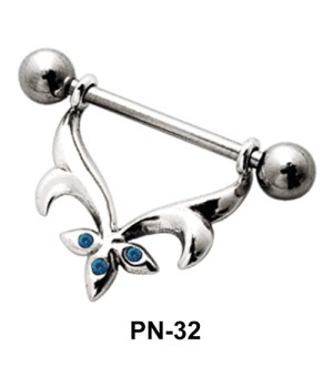 Flower Shaped Nipple Piercing PN-32