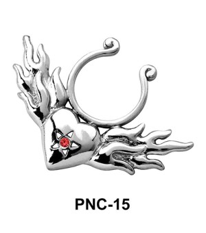 Fiery Hearts Nipple Clip PNC-15