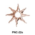 Small Sunrays Nipple Clip PNC-22s