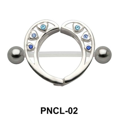 Heart Shaped Nipple Piercing PNCL-02