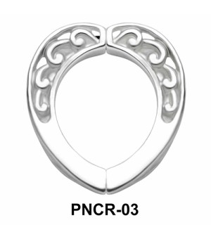 Plain Carving Heart Nipple Clip PNCR-03