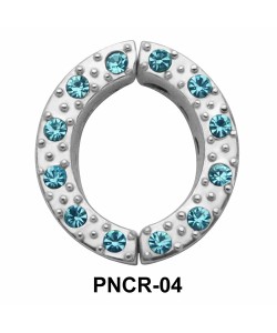 Circle Shiny Stone Nipple Clip PNCR-04