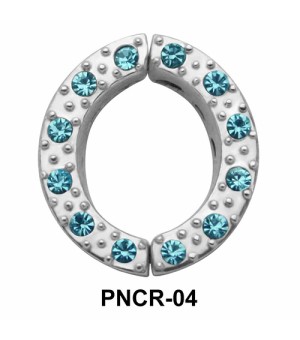 Circle Shiny Stone Nipple Clip PNCR-04