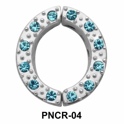 Circle Shiny Stone Nipple Clip PNCR-04