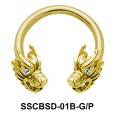 Dragon Nipple Circular Barbell SSCBSD-01B