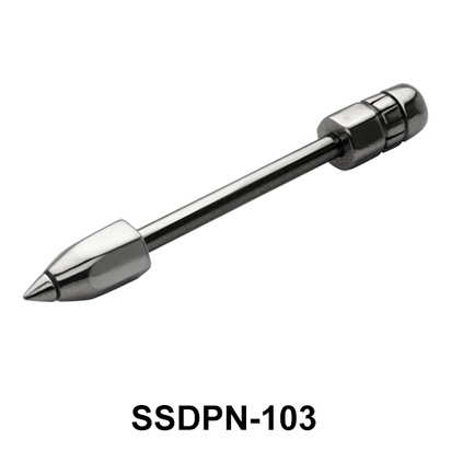 Bullet Shaped Double Nipple Piercing SSDPN-103