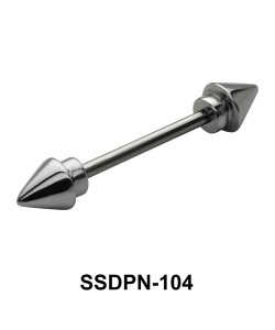 Arrow Shaped Double Nipple Piercing SSDPN-104