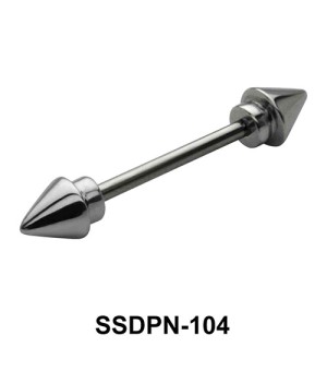 Arrow Shaped Double Nipple Piercing SSDPN-104