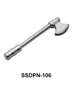 Axe Shaped Double Nipple Piercing SSDPN-106