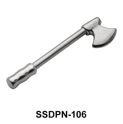 Axe Shaped Double Nipple Piercing SSDPN-106