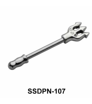 Trident Shaped Double Nipple Piercing SSDPN-107