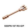 Trident Shaped Double Nipple Piercing SSDPN-107