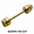 Bullet Shaped Double Nipple Piercing SSDPN-109