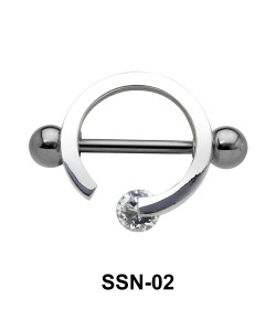 Circle Shaped Nipple Piercing SSN-02