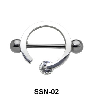 Circle Shaped Nipple Piercing SSN-02