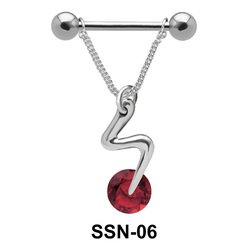 Snake Stone Nipple Piercing SSN-06