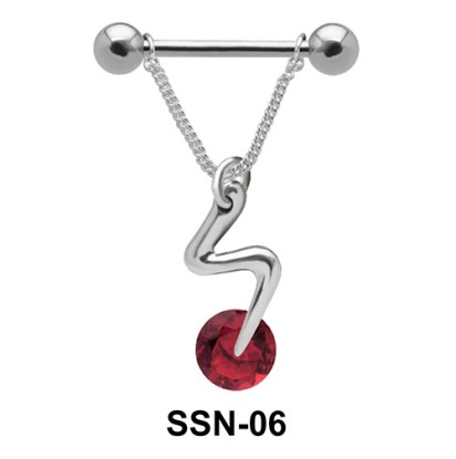 Snake Stone Nipple Piercing SSN-06