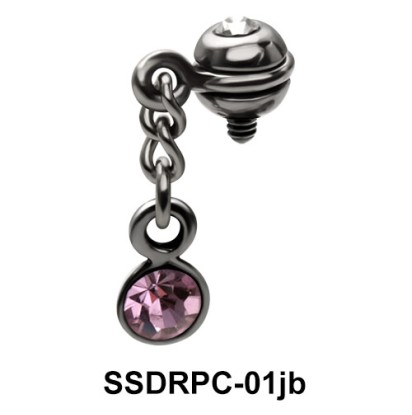 Dermal Dangling With Rhinestone SSDRPC-01jb