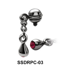 Drops Shaped Dangling Internal Attachment SSDRPC-03