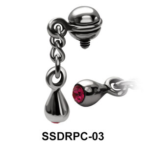 Drops Shaped Dangling Internal Attachment SSDRPC-03