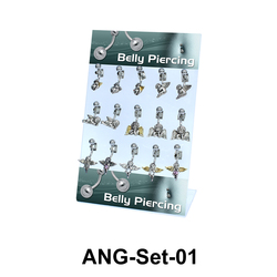 15 Angle Belly Piercing Set ANG-Set-01