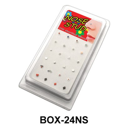 Empty 24 Nose Stud BOX-24NS