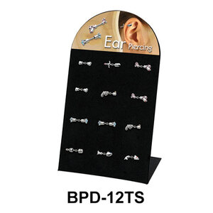 Empty 12 Holes Upper Ear Piercing Display BPD-12TS