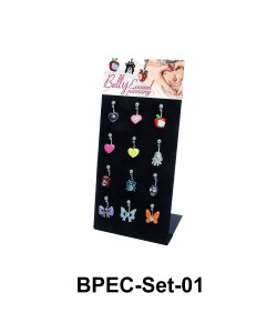 12 Belly Piercing Set BPEC-Set-01