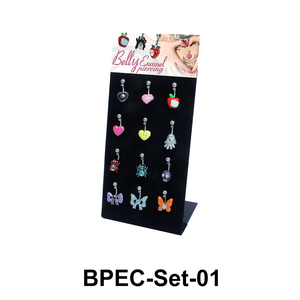 12 Belly Piercing Set BPEC-Set-01