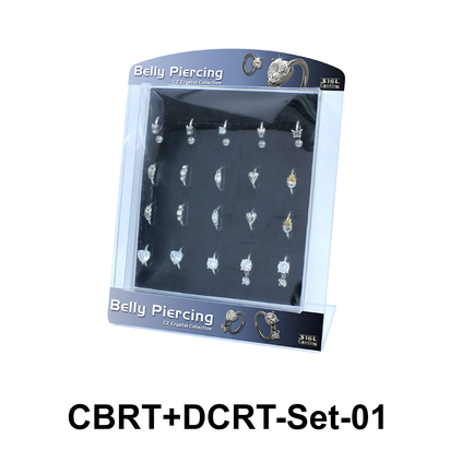 20 Belly Piercing Rings Set CBRT+DCRT-Set-01