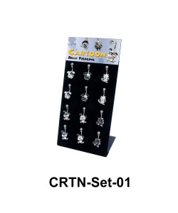 12 Cartoon Belly Piercing Set CRTN-Set-01