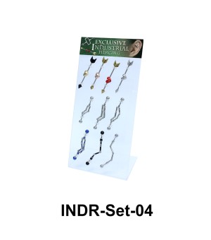 10 Industrial Piercing Set INDR-Set-04