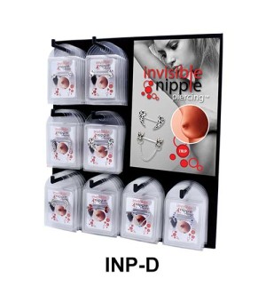 Empty Nipple Piercing Display without box set INP-D