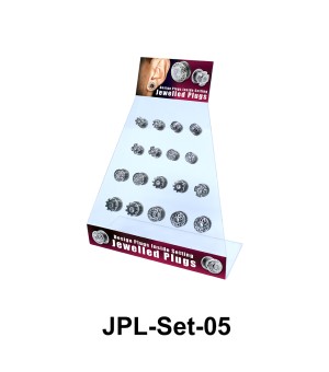 18 Jewelled Tunnels and Plugs Set JPL-Set-05