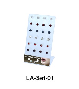 24 Labret Push-in Set LA-Set-01