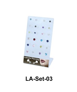 24 Labret Push-in Set LA-Set-03