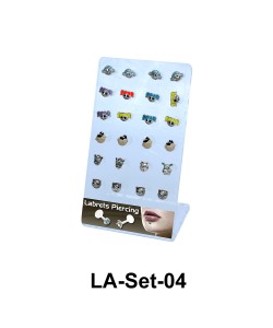 24 Labret Push-in Set LA-Set-04