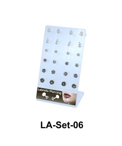 24 Labret Push-in Set LA-Set-06