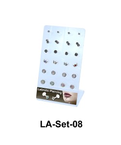 24 Labret Push-in Set LA-Set-08