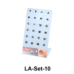 24 Enamel Labret Push-in Set LA-Set-10