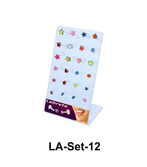 24 Labret Push-in Set LA-Set-12