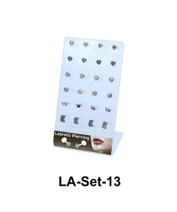 24 Labret Push-in Set LA-Set-13