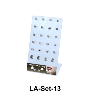 24 Labret Push-in Set LA-Set-13