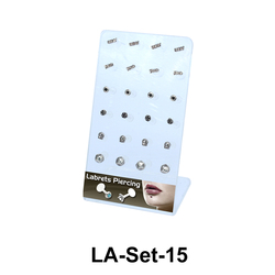 24 Labret Push-in Set LA-Set-15
