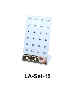 24 Labret Push-in Set LA-Set-15